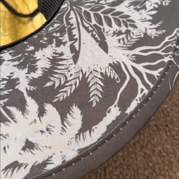 Pura Vida Costa Rica Straw Sun Hat with Black Trim and Strap - Picture 5 of 6